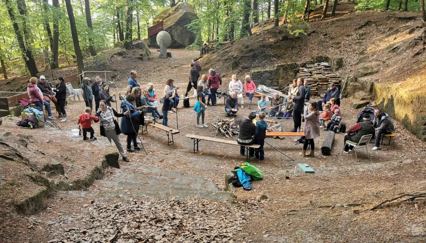 Lagerfeuer macht Stimmung